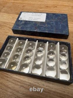 Lot Six Porte Couverts Cristal Saint Louis Bubbles