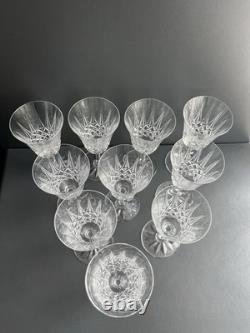 Lot de 10 Verres À Eau En Cristal Saint Louis Modèle Tarn