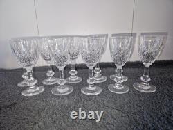 Lot de 10 Verres liqueur cristal saint louis modèle Massenet Haut 9,8 cm