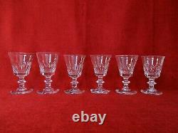 Lot de 10 verres Baccarat Saint Louis cristal taillés modèle Caton XIXème