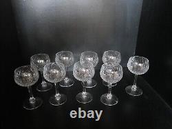 Lot de 10 verres à eau cristal taillé Saint Louis