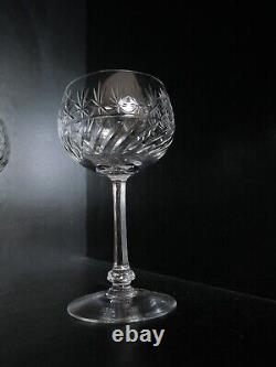 Lot de 10 verres à eau cristal taillé Saint Louis