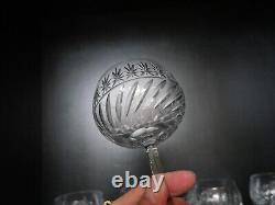 Lot de 10 verres à eau cristal taillé Saint Louis
