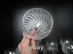 Lot de 10 verres à eau cristal taillé Saint Louis
