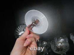 Lot de 10 verres à eau cristal taillé Saint Louis