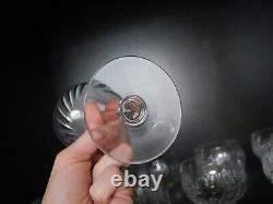 Lot de 10 verres à eau cristal taillé Saint Louis