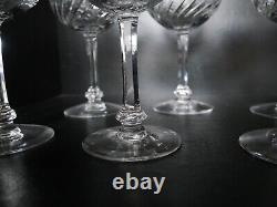 Lot de 10 verres à eau cristal taillé Saint Louis