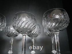 Lot de 10 verres à eau cristal taillé Saint Louis