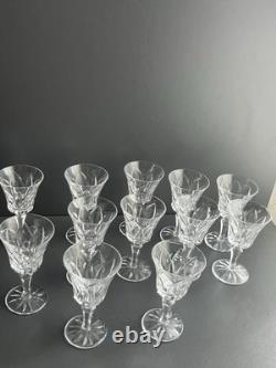 Lot de 12 Verres À Vin Rouge En Cristal Saint Louis Modèle Camargue