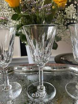 Lot de 3 verres à eau Cristal Saint Louis collection Cerdagne h 18 cm + 1 offert
