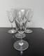 Lot De 4 Verres &agrave; Vin Cristal Saint Louis Cerdagne Sign&eacute;s 18 Cm