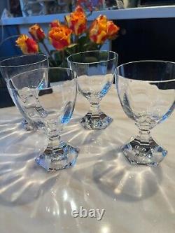 Lot de 4 verres à eau Cristal Saint Louis modèle Saint Cloud signés