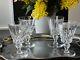 Lot De 4 Verres à Vin Rouge Cristal Saint-louis Modèle Guernesey Signés Tbe