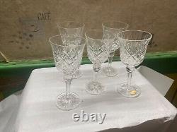 Lot de 5 verre a vin en cristal taille main non signer st louis ou autres