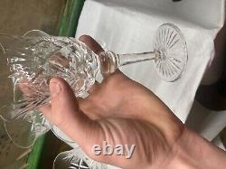 Lot de 5 verre a vin en cristal taille main non signer st louis ou autres