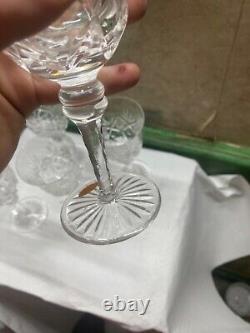 Lot de 5 verre a vin en cristal taille main non signer st louis ou autres