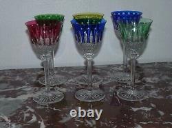 Lot de 6 VERRES à VIN ROEMER en Cristal de SAINT LOUIS MODÈLE Tommy A RESTAURER