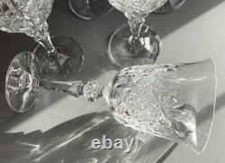 Lot de 6 Verres à eau en Cristal Taillé Saint Louis, Baccarat Haut 18,3 cm