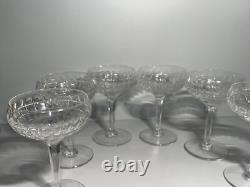 Lot de 6 coupes à champagne en cristal taillé -Art déco Baccarat Saint-Louis