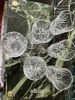 Lot de 6 flûtes à champagne Cristal Saint Louis modèle Chantilly très bon état