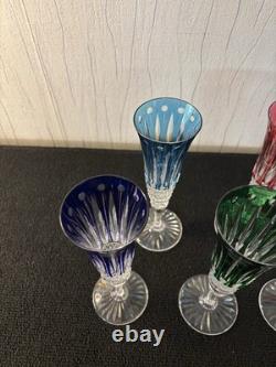 Lot de 6 flûtes à champagne modèle Tommy cristal Saint Louis (prix du lot)