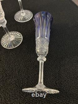 Lot de 6 flûtes à champagne modèle Tommy cristal Saint Louis (prix du lot)