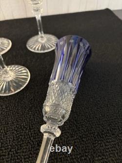 Lot de 6 flûtes à champagne modèle Tommy cristal Saint Louis (prix du lot)