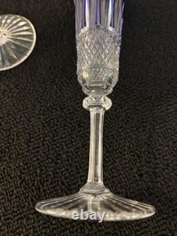 Lot de 6 flûtes à champagne modèle Tommy cristal Saint Louis (prix du lot)