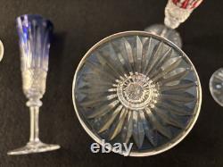Lot de 6 flûtes à champagne modèle Tommy cristal Saint Louis (prix du lot)