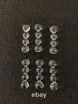 Lot de 6 portes couteaux modèle Bubble en cristal de Saint Louis (prix de 6)