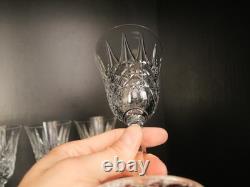 Lot de 6 verres à Eau cristal taillé Saint ST Louis modèle Tarn 18 cm