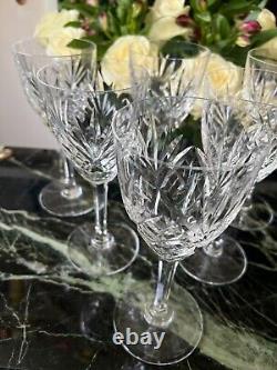 Lot de 6 verres à eau Cristal Saint Louis modèle Chantilly très bon état