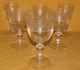 Lot De 6 Verres &agrave; Eau Vin Cristal Baccarat Saint-louis Frise Grav&eacute;e H 15 Cm
