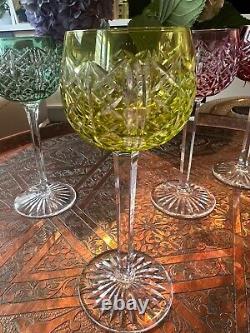 Lot de 6 verres à vin du Rhin Cristal Saint Louis modèle Riesling très bon état