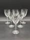 Lot De 6 Verres &agrave; Vin En Cristal Taill&eacute; Style Saint-louis Chantilly H. 18 Cm