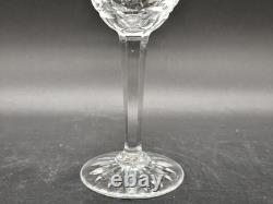 Lot de 6 verres à vin en cristal taillé style Saint-Louis Chantilly H. 18 cm