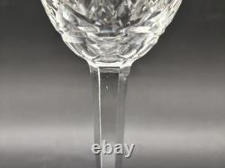 Lot de 6 verres à vin en cristal taillé style Saint-Louis Chantilly H. 18 cm