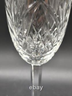 Lot de 6 verres à vin en cristal taillé style Saint-Louis Chantilly H. 18 cm