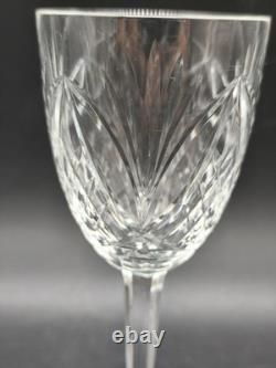 Lot de 6 verres à vin en cristal taillé style Saint-Louis Chantilly H. 18 cm
