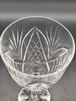 Lot de 6 verres à vin en cristal taillé style Saint-Louis Chantilly H. 18 cm