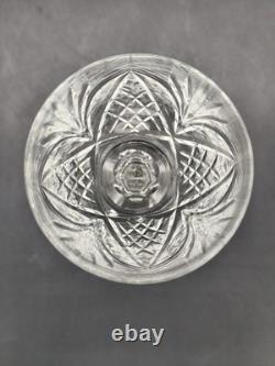 Lot de 6 verres à vin en cristal taillé style Saint-Louis Chantilly H. 18 cm