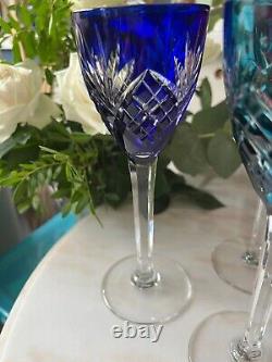 Lot de 6 verres roemers Cristal Saint Louis modèle Chantilly très bon état