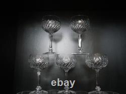 Lot de 9 verres à eau cristal taillé Saint Louis