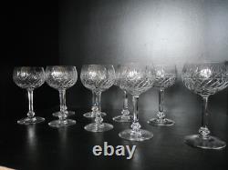 Lot de 9 verres à eau cristal taillé Saint Louis
