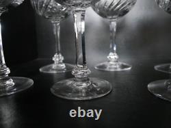 Lot de 9 verres à eau cristal taillé Saint Louis