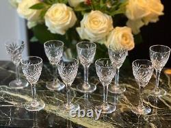 Lot de 9 verres à liqueur Cristal Saint Louis modèle Chantilly très bon état
