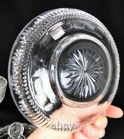MAGNIFIQUE CONFITURIER CRISTAL ST LOUIS TAILLE COMPLET 3 PCES PARFAIT ETAT 19ème