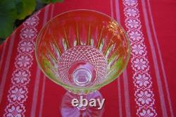 MAGNIFIQUE VERRE CRISTAL VERT CLAIR MODELE TOMMY DE SAINT-LOUIS 19,8cm
