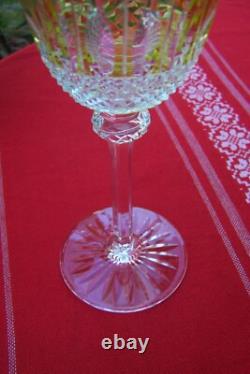 MAGNIFIQUE VERRE CRISTAL VERT CLAIR MODELE TOMMY DE SAINT-LOUIS 19,8cm