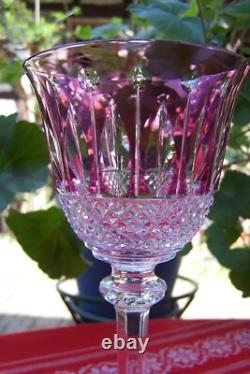 MAGNIFIQUE VERRE CRISTAL VIOLET MODELE TOMMY DE SAINT-LOUIS 19,8cm